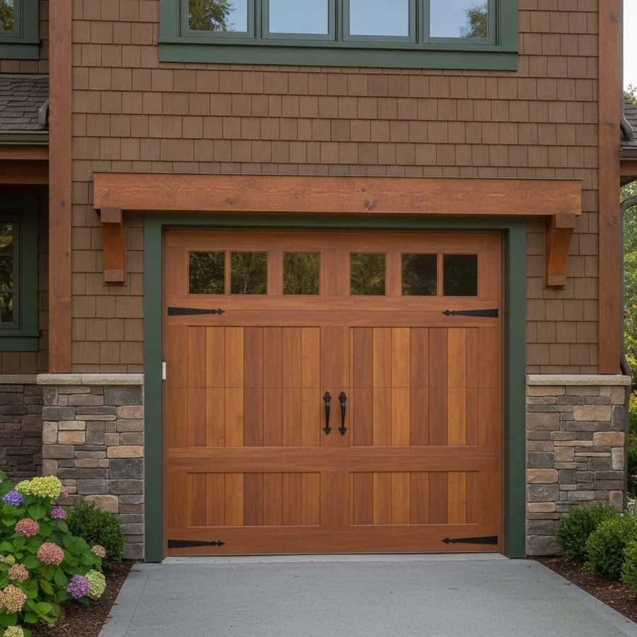 Carriage house style garage door