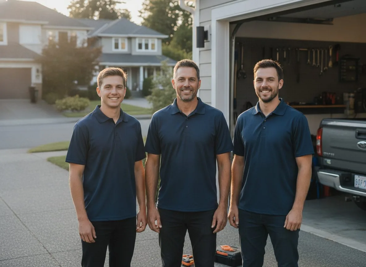 The family-owned North Shore Garage Doors team