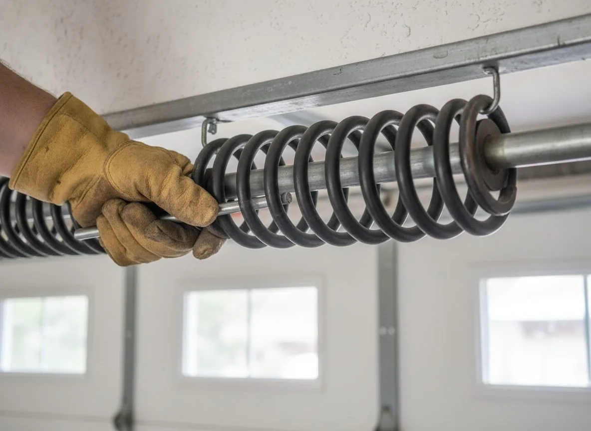 Garage door spring replacement