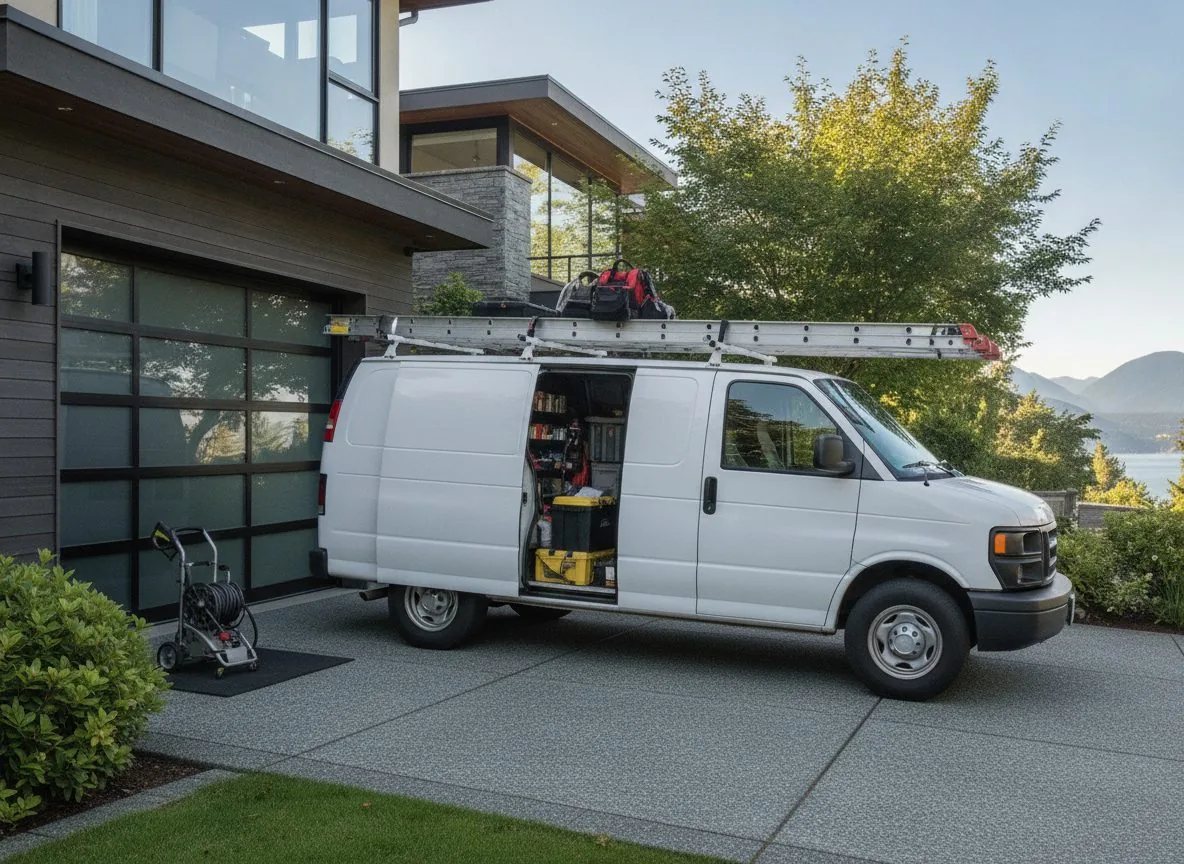 North Shore Garage Doors service van